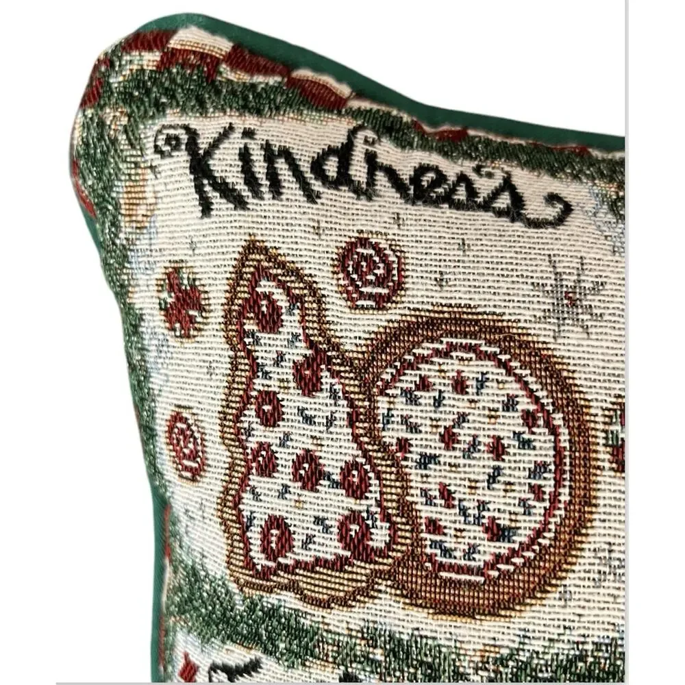 2 Christmas Pillows Riverdale Tapestry Square Throw Pillow Joyful Blessing Tree